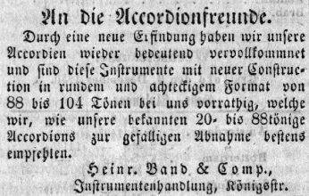 Anzeige 10.12.1850 Crefelder Zeitung