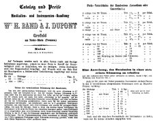 Katalog Dupont 1863